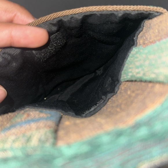 L. Neil Design Green Brown Small crossbody Purse - Picture 4 of 6